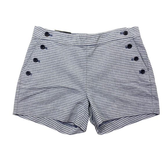 Banana Republic Pants - Banana Republic Sailor Stripe‎ Button Front Shorts Women Sz 2 Fit 29" NWT